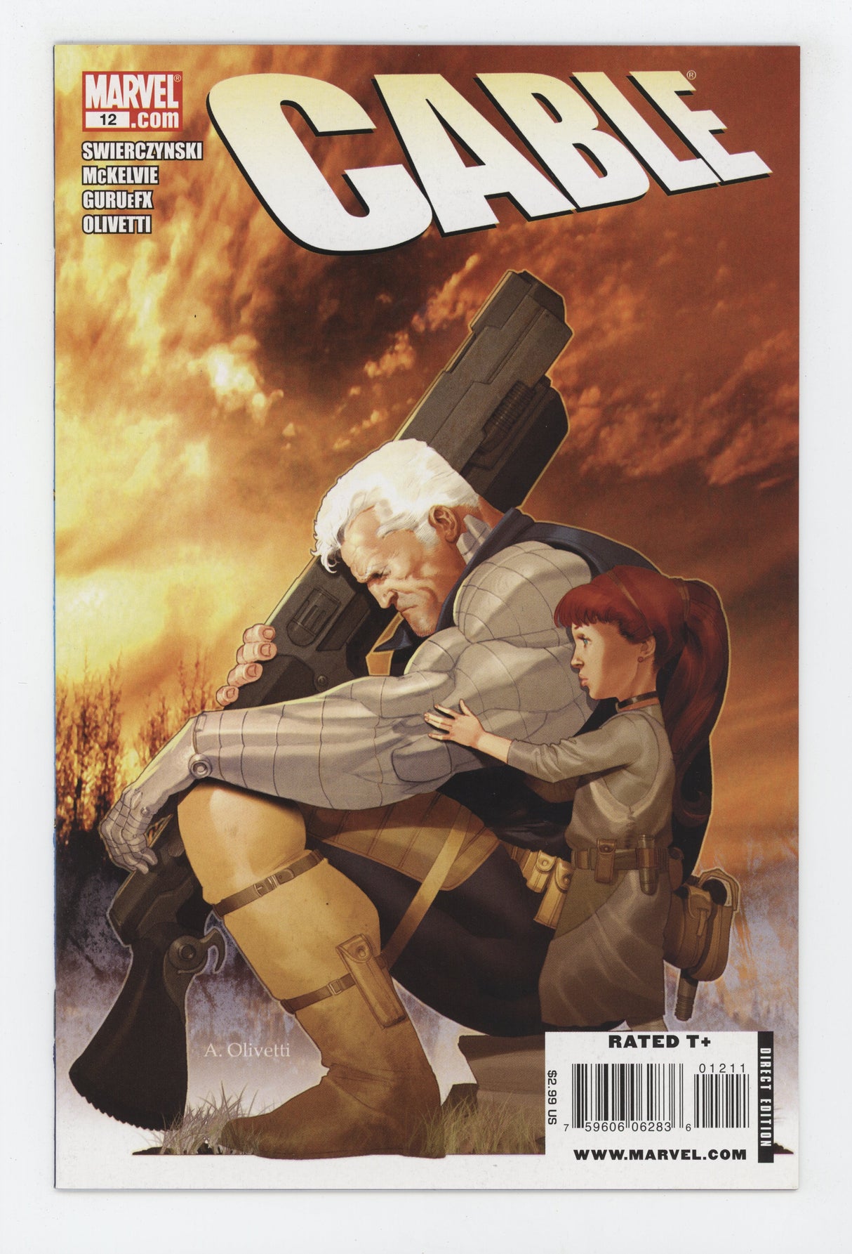 CABLE #12 MARVEL 2008 Jamie McKelvie DUANE SWIERCZYNSKI