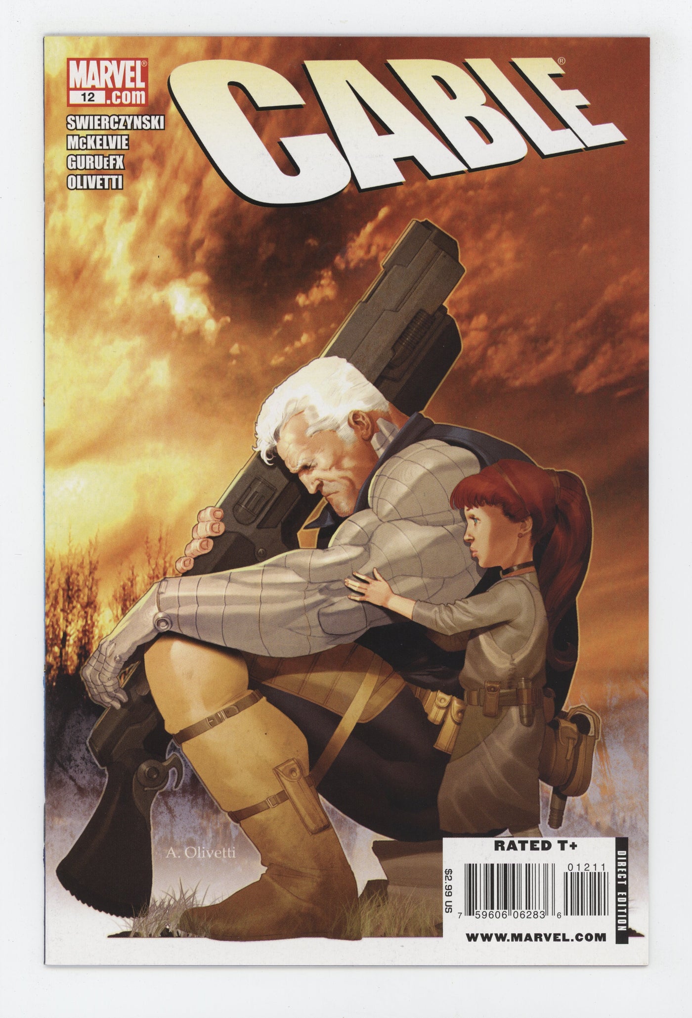 CABLE #12 MARVEL 2008 Jamie McKelvie DUANE SWIERCZYNSKI