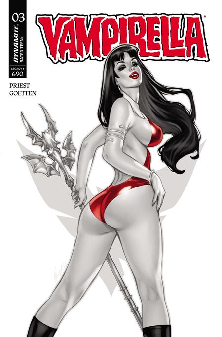 Vampirella (2026) #3 Q 1:7 Elias Chatzoudis B&W Variant (06/17/2026) Dynamite