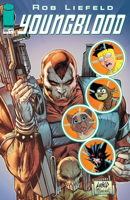 Youngblood #100 2nd Print A Rob Liefeld New Mutants 87 Homage Image (07/08/2026) Image