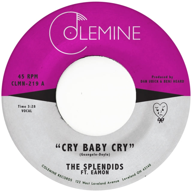 Splendids & Eamon - Cry Baby Cry / Blame My Heart (Opaque Red Vinyl)