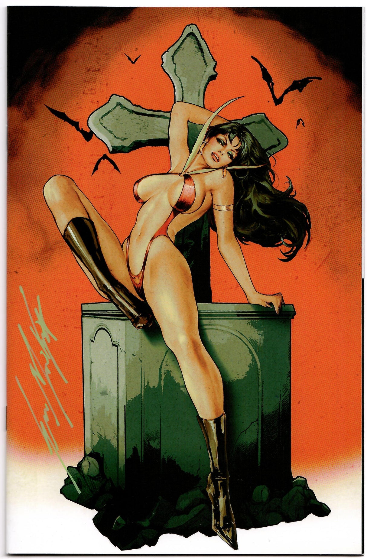 Vampirella Dracula Rage #2 Sozomaika GGA Tombstone Graveyard Variant (09/27/2023) Dynamite