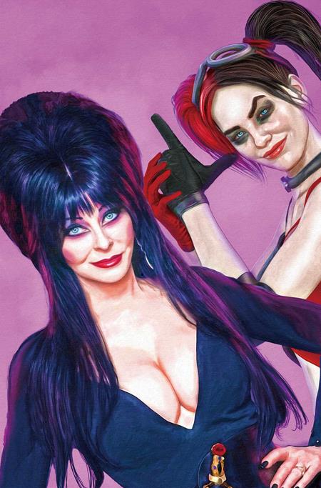 Harley Quinn X Elvira #1 ZA 1:15 Mark Spears Pink Virgin Variant (10/08/2025) Dynamite