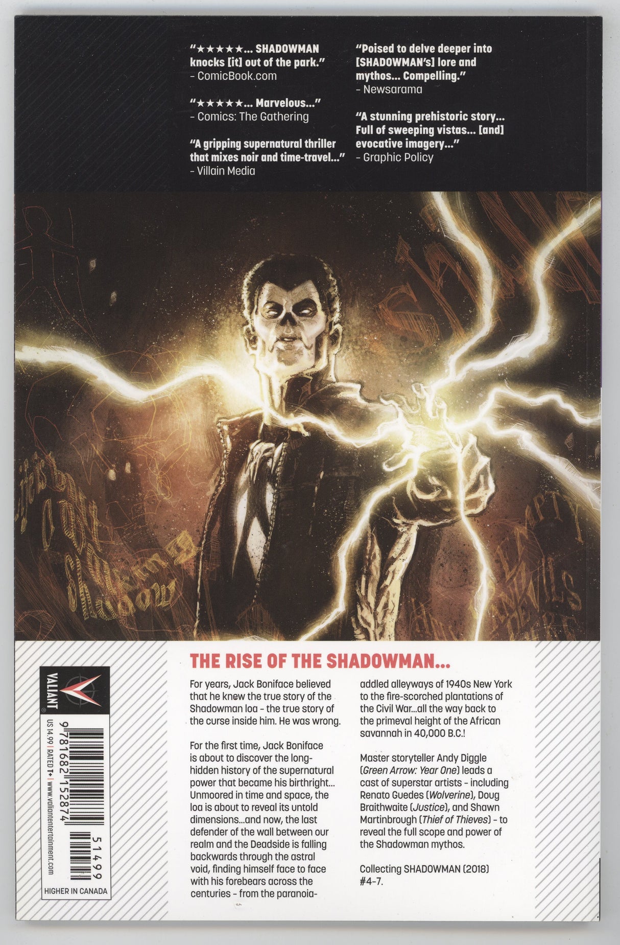 Shadowman Dead And Gone Vol 2 TPB Valiant 2018 NM Andy Diggle