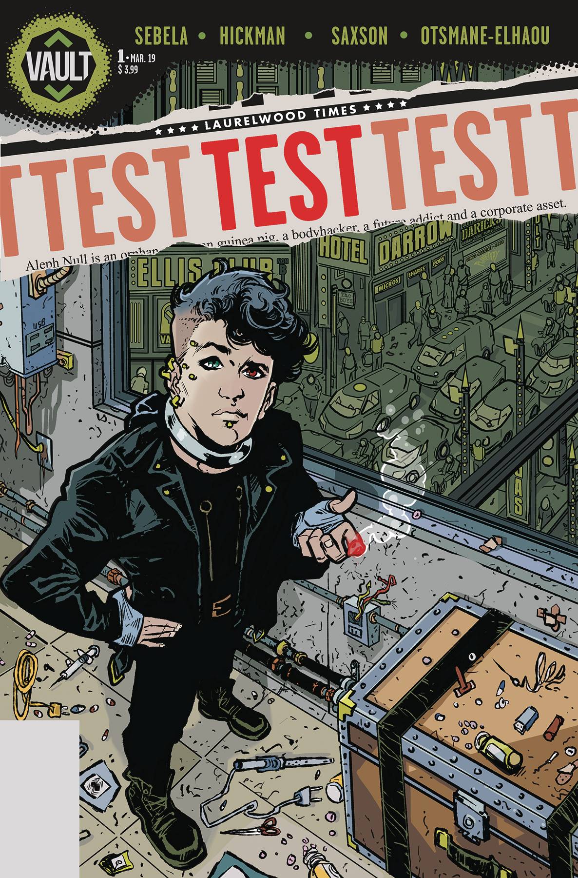 TEST #1 B Nathan Gooden Transmetropolitan Homage Variant (MR) (06/26/2019) VAULT