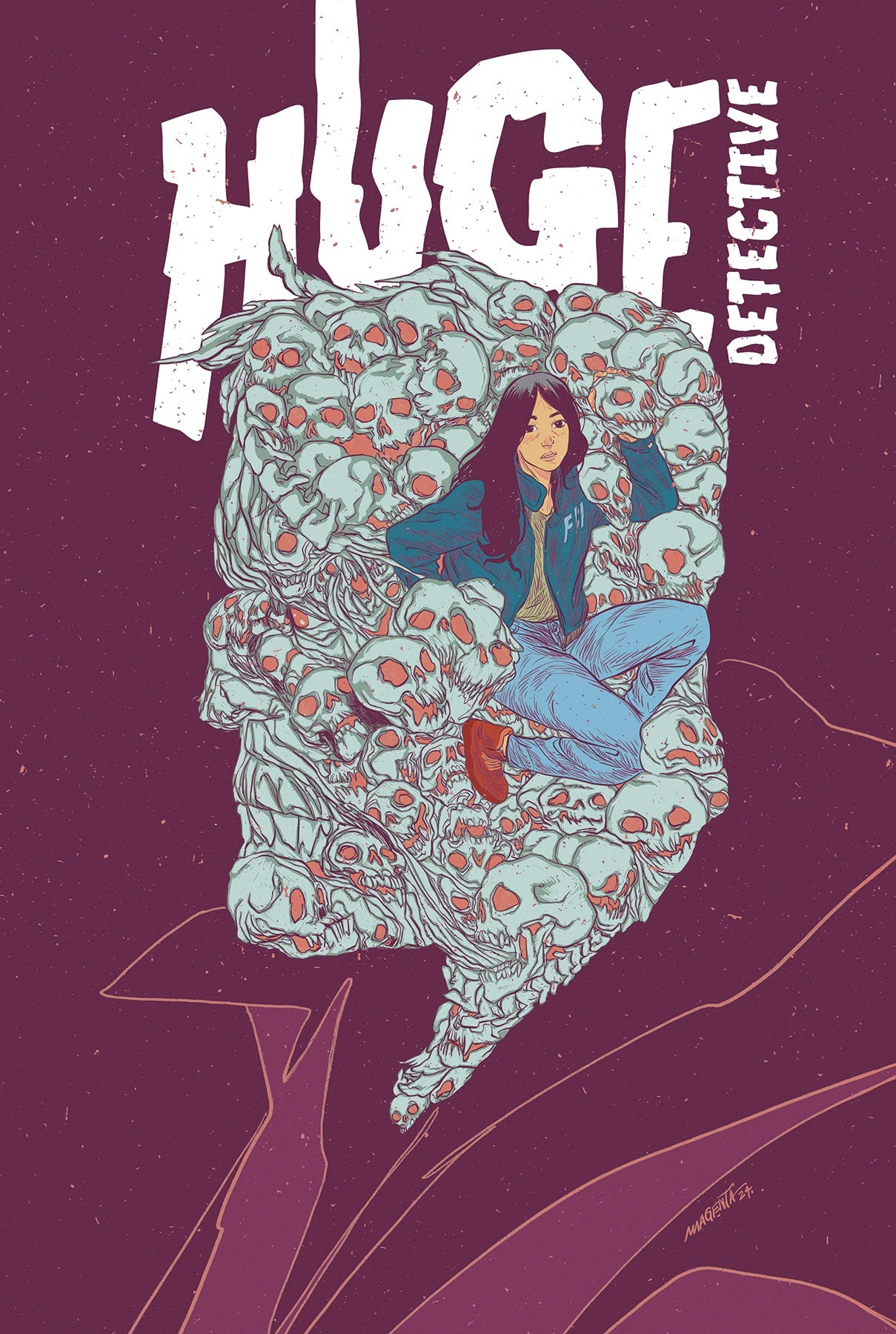 Huge Detective #1 (Of 5) C Magenta King Variant SIGNED Adam Rose (08/21/2024) Titan