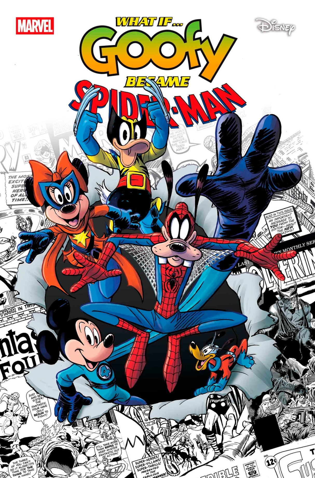 Marvel & Disney What If...? Goofy Became Spider-Man #1 B Andrea Feccero Variant (07/30/2025) Marvel