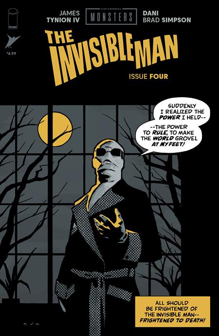 Universal Monsters The Invisible Man #4 (Of 4) C 1:10 David Aja Pulp Variant (11/26/2025) Image