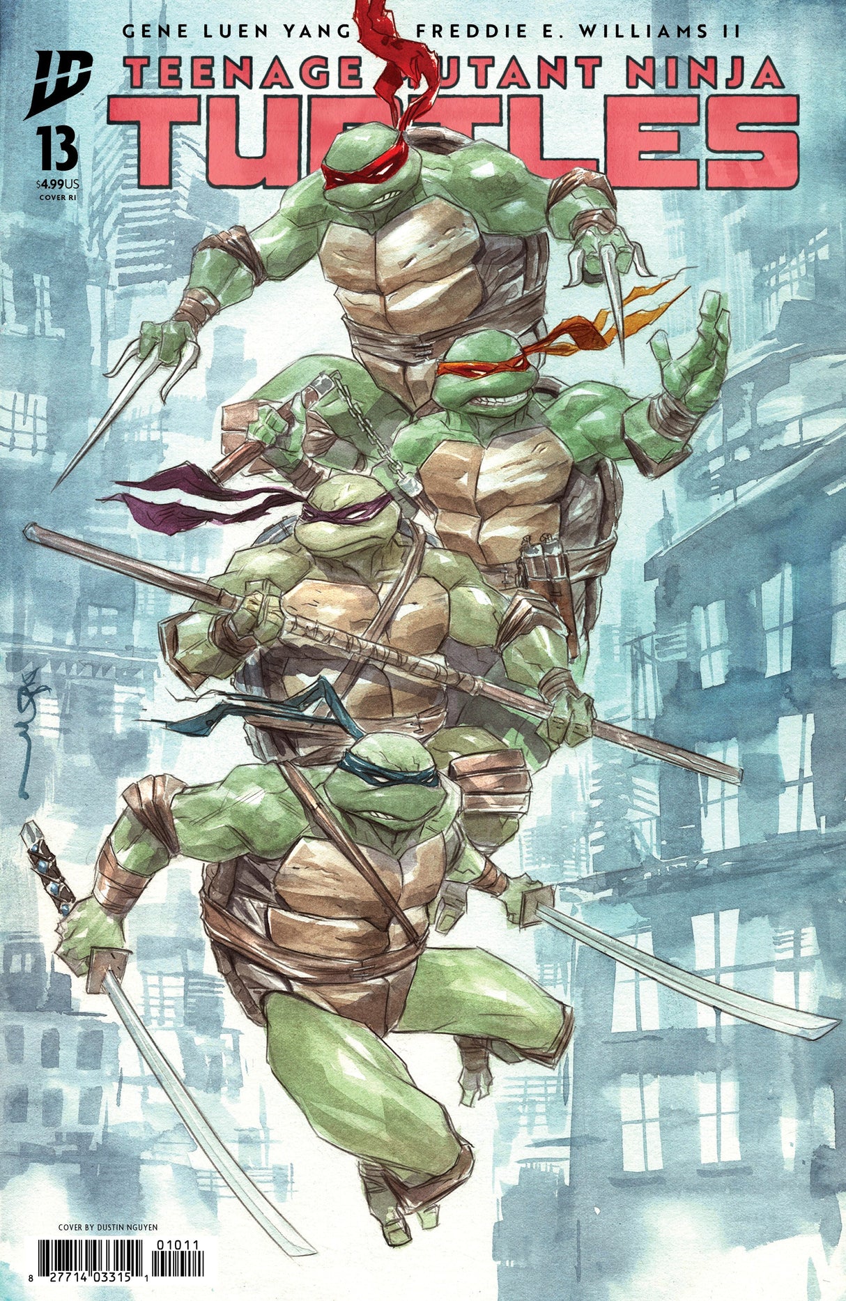 Teenage Mutant Ninja Turtles #13 K 1:100 Dustin Nguyen (12/10/2025) Idw