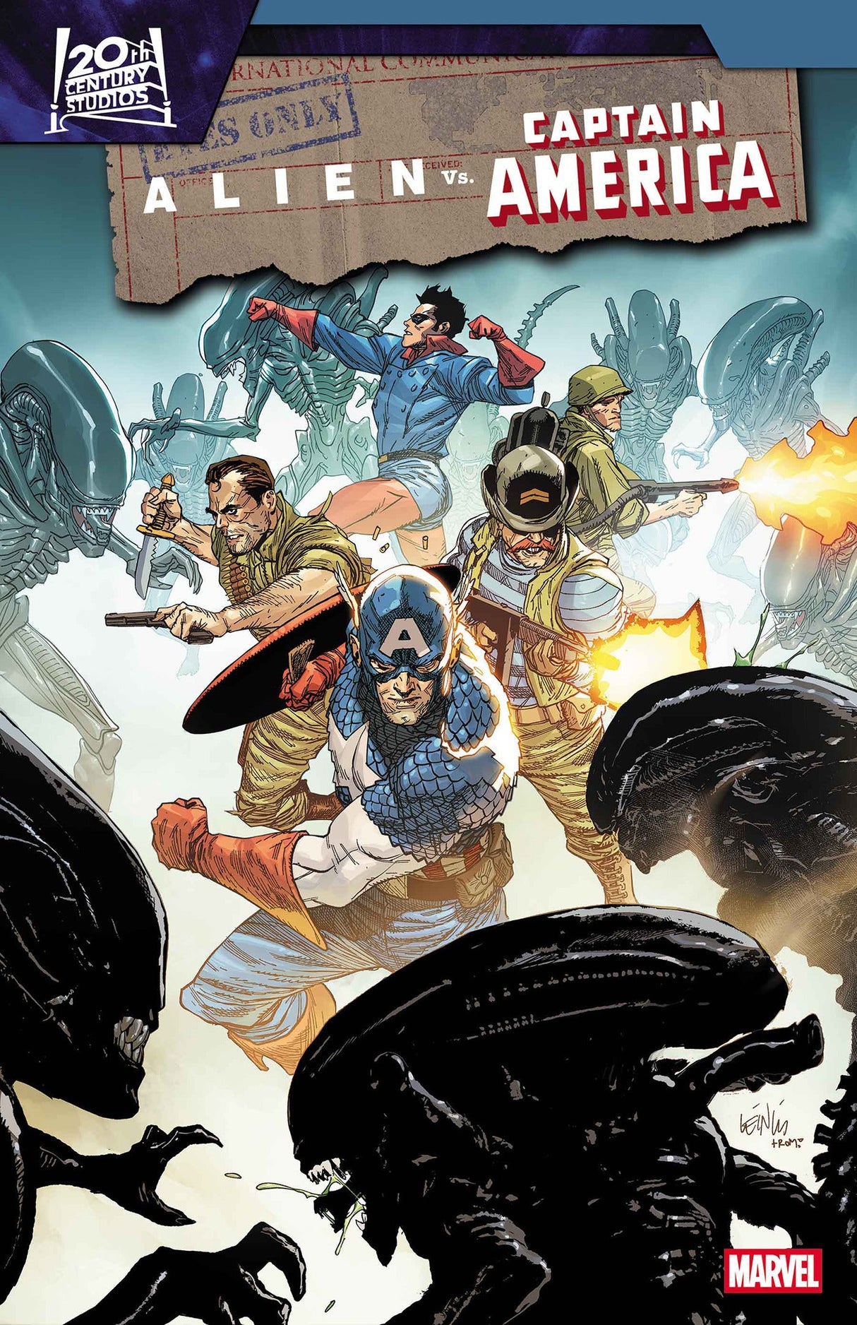Alien Vs. Captain America #2 A Leinil Yu Frank Tieri (12/17/2025) Marvel