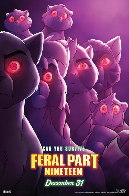 Feral #19 B Tony Fleecs & Trish Forstner Movie Poster Homage Variant (12/31/2025) Image