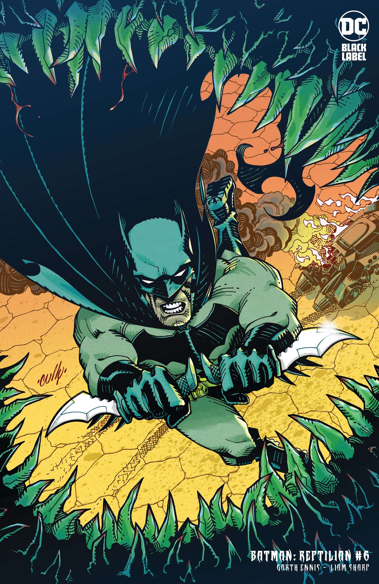 Batman Reptilian #6 (Of 6) B Cully Hamner Variant (Mr) (11/23/2021) Dc