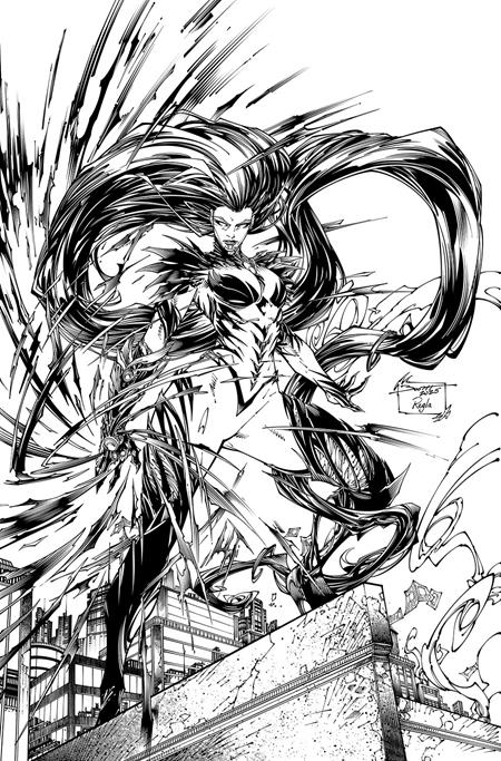 Witchblade #17 C 1:25 Brett Booth & Sal Regla B&W Variant (12/10/2025) Image