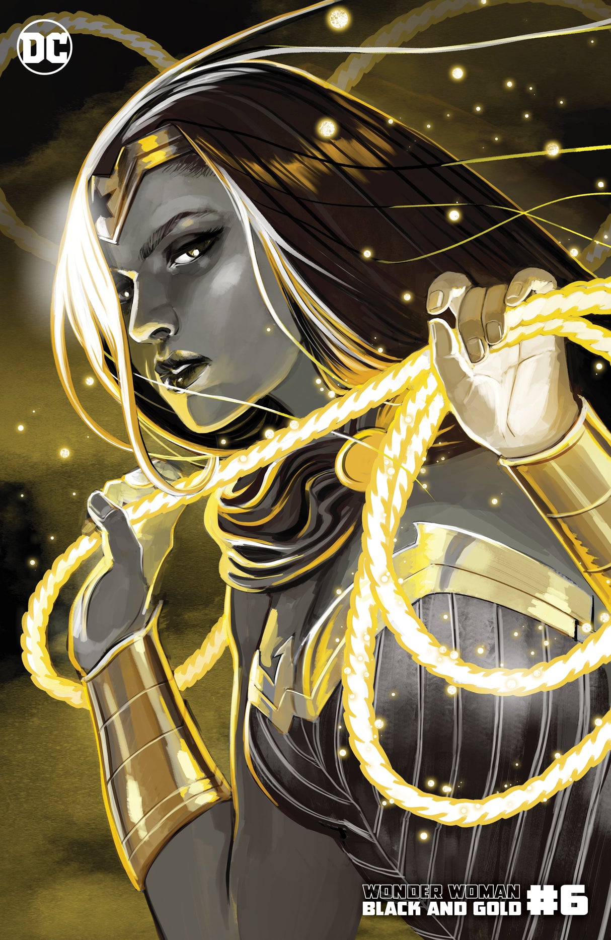 Wonder Woman Black & Gold #6 (Of 6) B Stephanie Hans Variant (11/23/2021) Dc