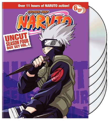 Naruto Uncut Season 4 V.1 Box Set - Naruto Uncut Season 4 V.1 Box Set - DVD