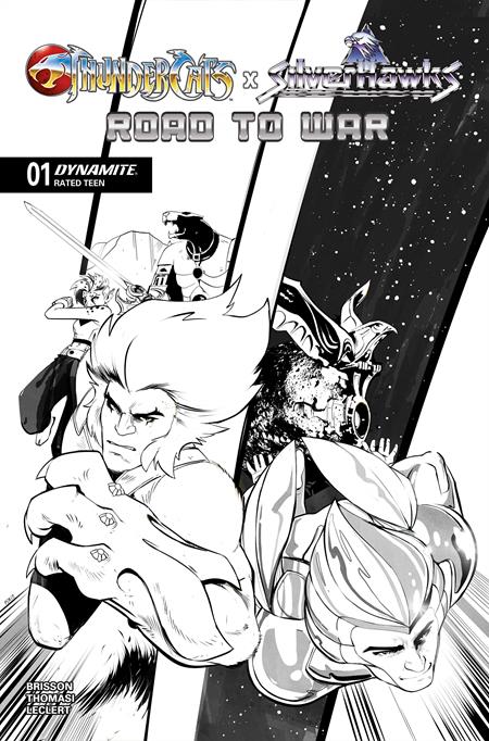 Thundercats X Silverhawks Road To War (One Shot) H 1:10 Sebastian Piriz Line Art Variant (03/18/2026) Dynamite