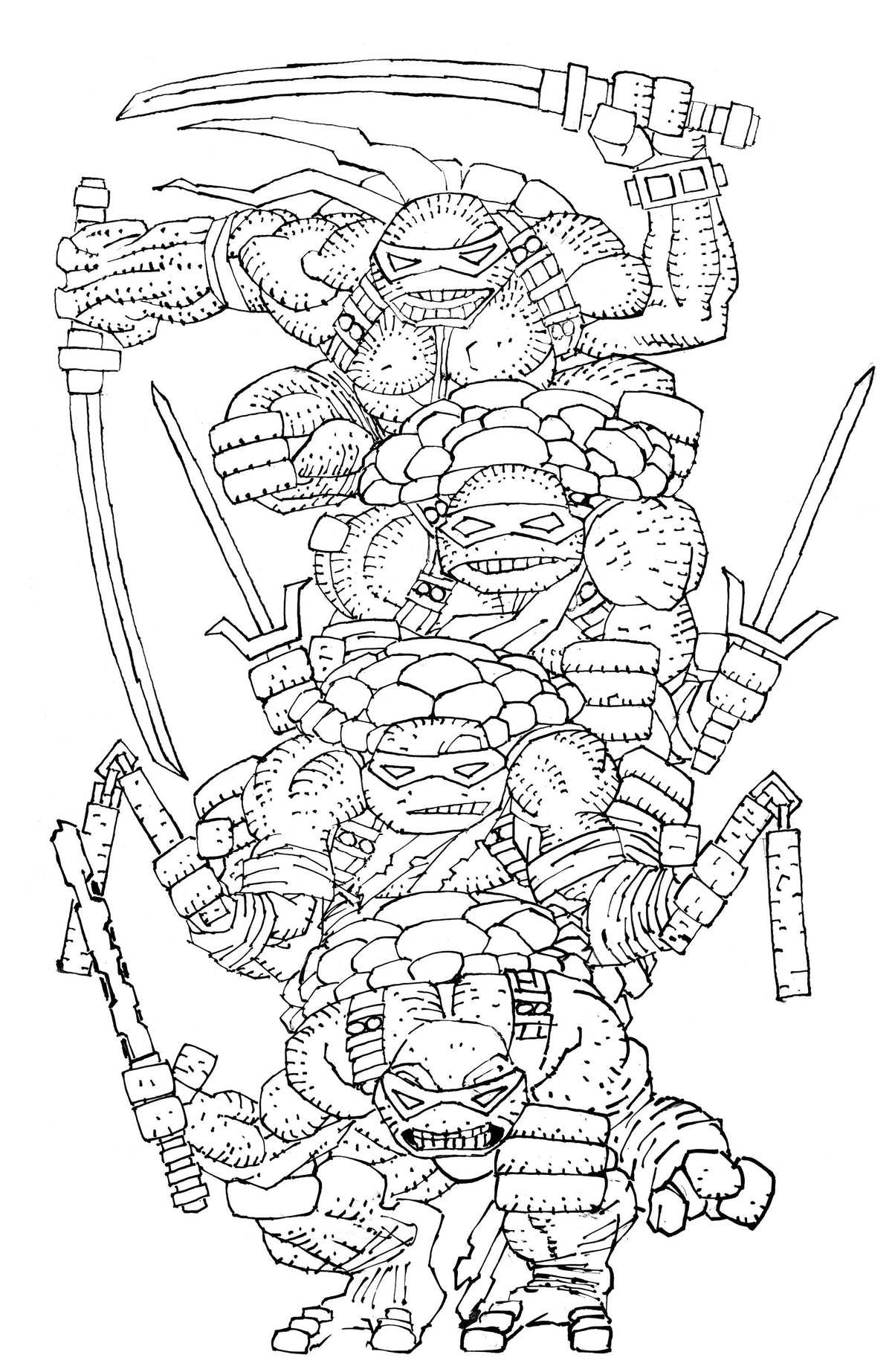 Teenage Mutant Ninja Turtles #20 300Th Issue Special L 1:300 Miller Virgin B&W (07/22/2026) Idw