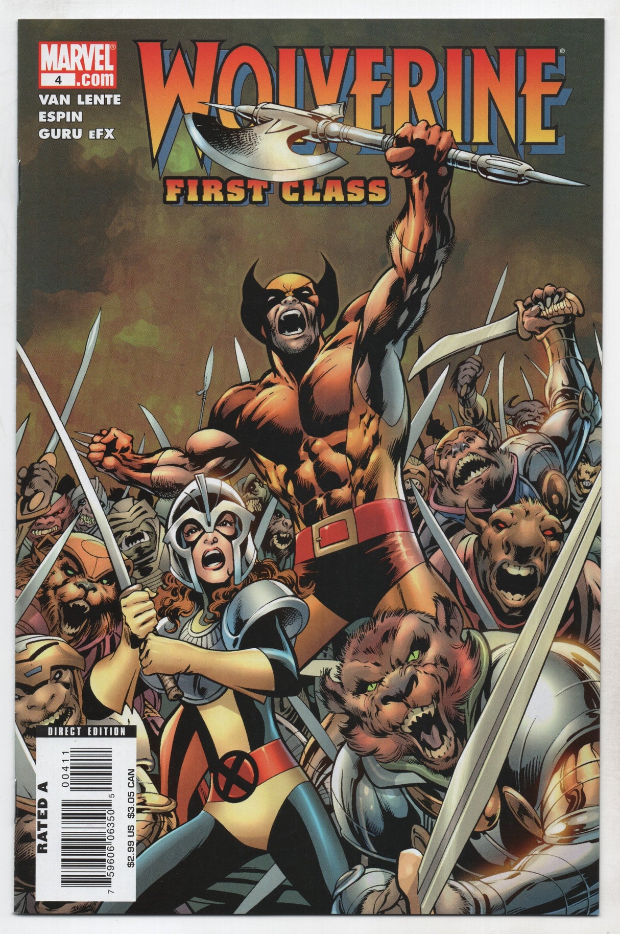 Wolverine First Class #4 MARVEL 2008 ALAN DAVIS FRED VAN LENTE