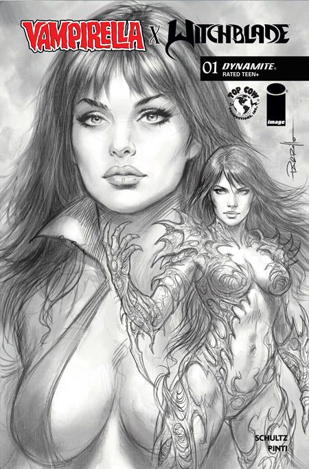 Vampirella X Witchblade Special #1 (One Shot) J 1:10 Lucio Parrillo Line Art Variant (09/30/2026) Dynamite