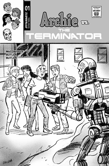 Archie Vs The Terminator #1 L 1:10 Bill Galvan Pencils Variant (10/14/2026) Dynamite