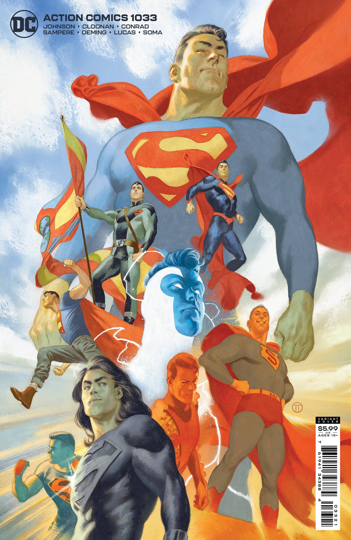 Superman Action Comics #1033 B Julian Totino Tedesco Card Stock Variant (07/27/2021) Dc