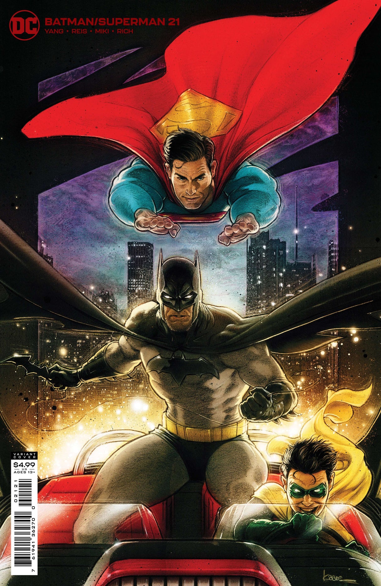 Batman Superman #21 B Kaare Andrews Card Stock Variant (08/24/2021) Dc