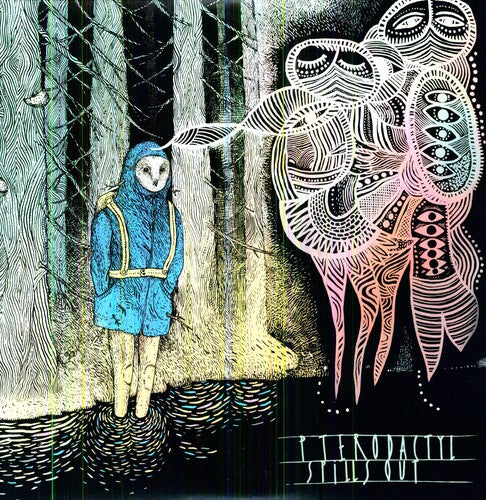 the album cover for Pterodactyl - Spills Out