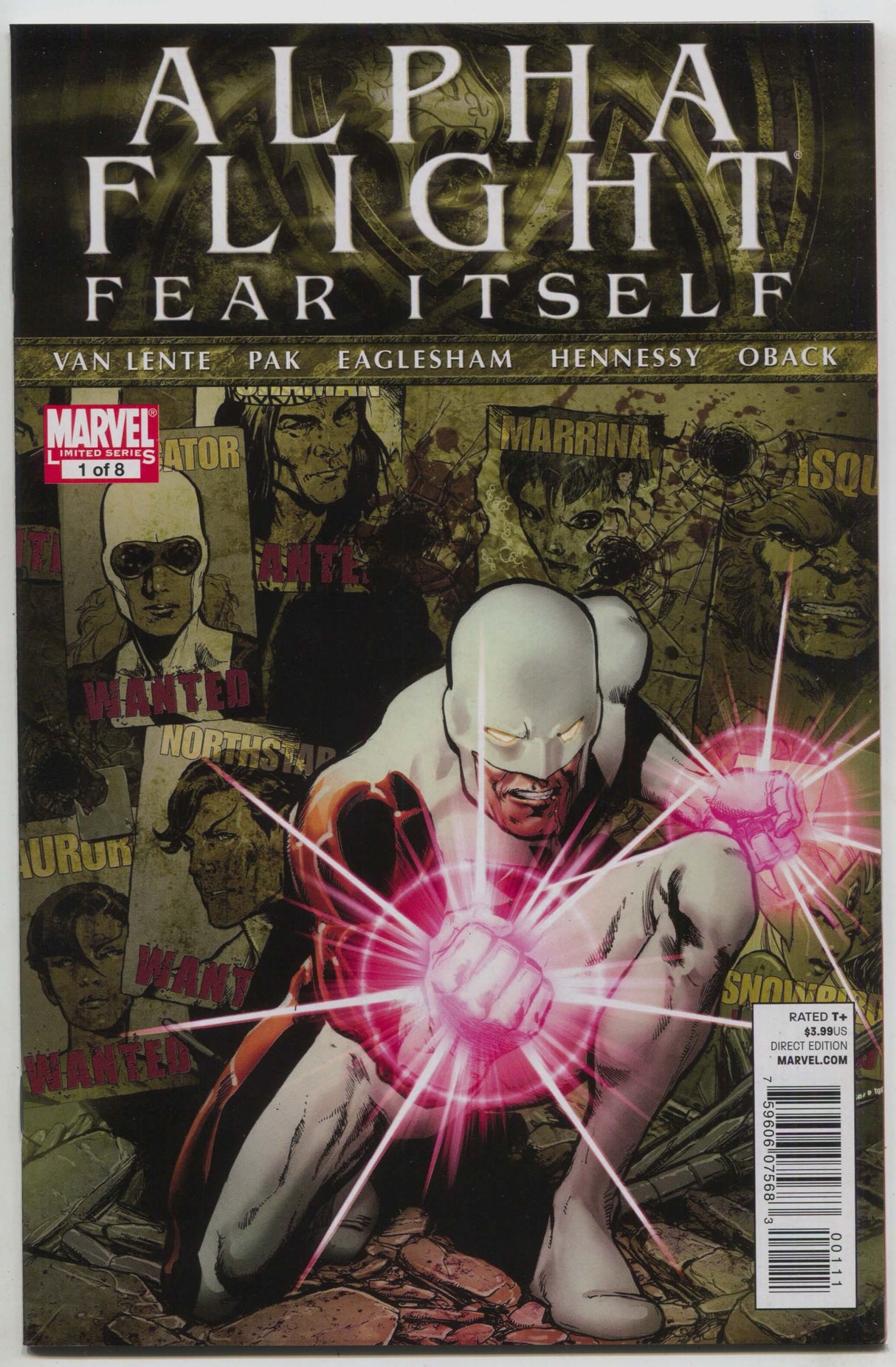 Alpha Flight 1 A Marvel 2011 NM PHIL JIMENEZ Fear Itself