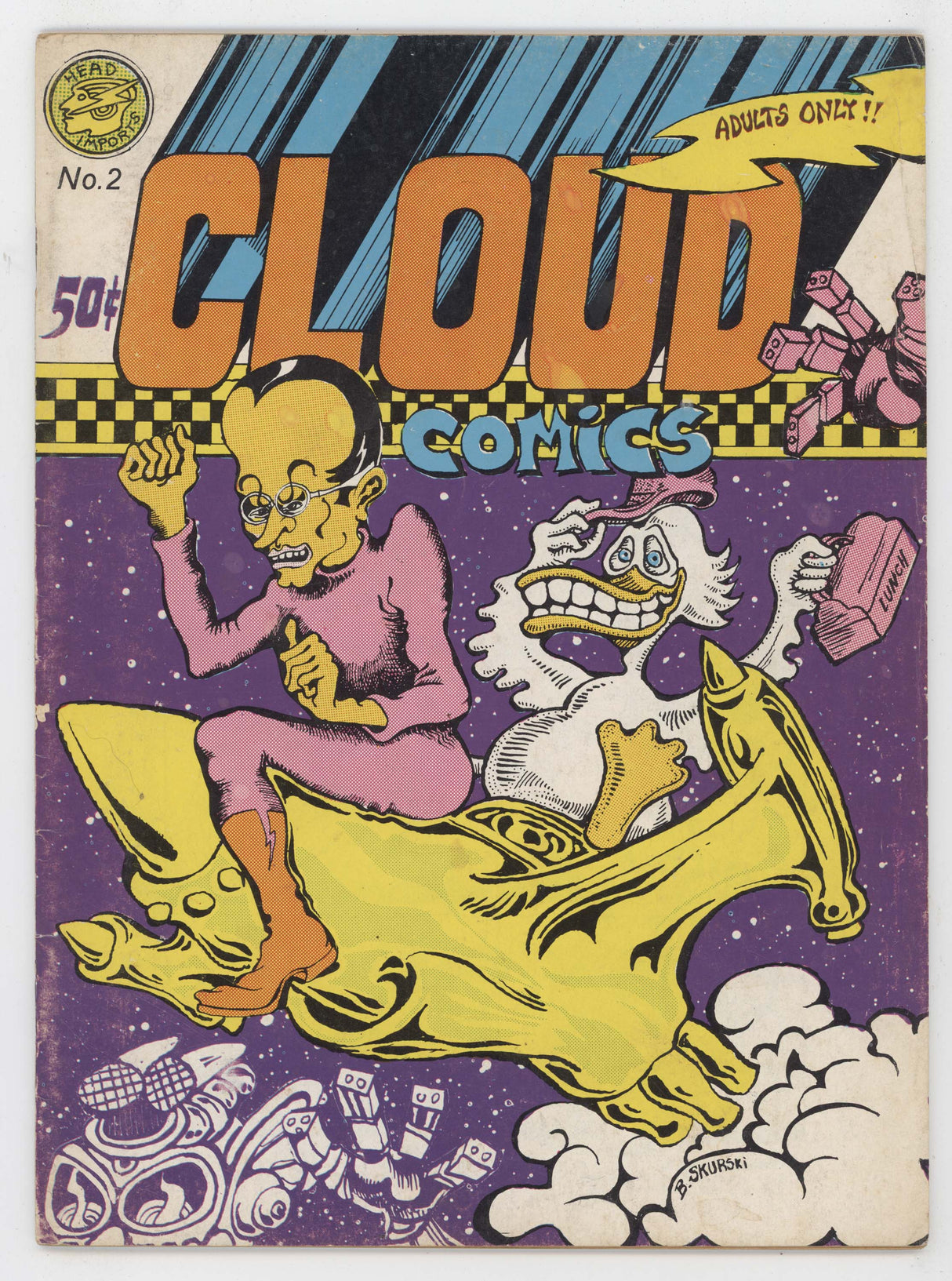 Cloud Comix 2 Kitchen Sink 1972 FN Bill Skurski Psychdelic Art