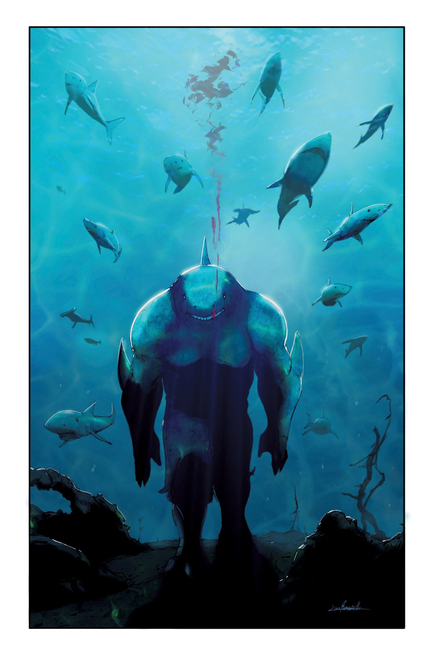 Suicide Squad King Shark #4 (Of 6) B Livio Ramondelli Card Stock Variant (12/21/2021) Dc