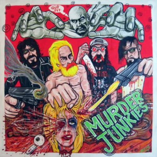 the album cover for Murder Junkies - Gut Pit