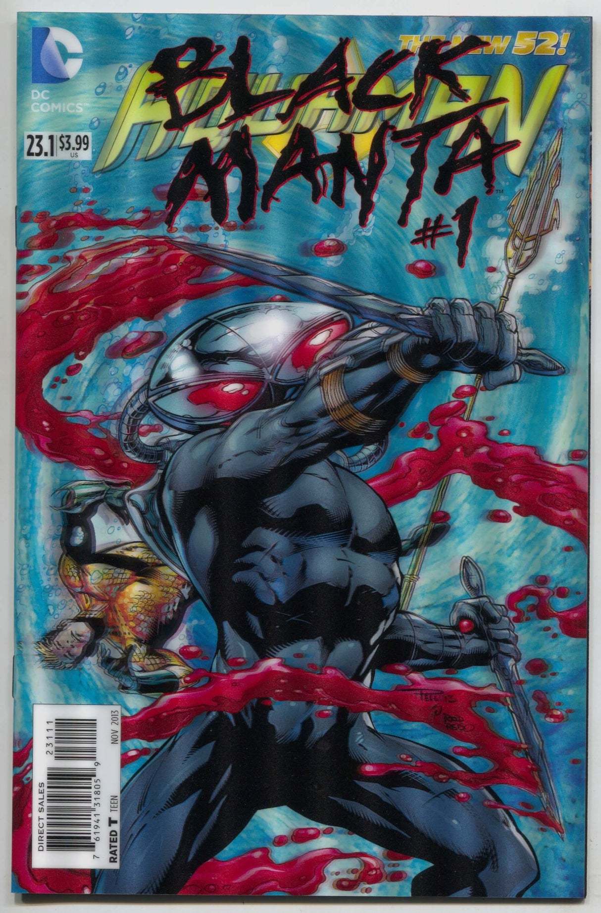 Aquaman 23.1 A 5th Series DC 2011 NM Paul Pelletier Black Manta