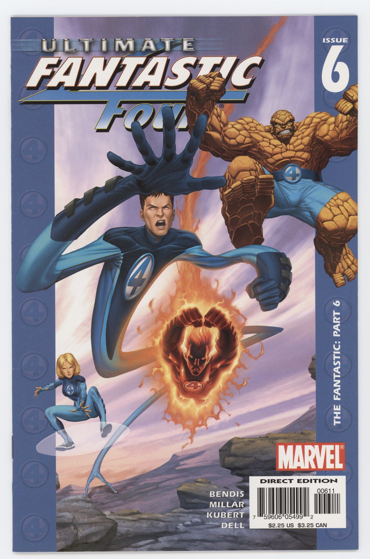 Ultimate Fantastic Four 6 Marvel 2004 NM Bryan Hitch Brian Michael Bendis