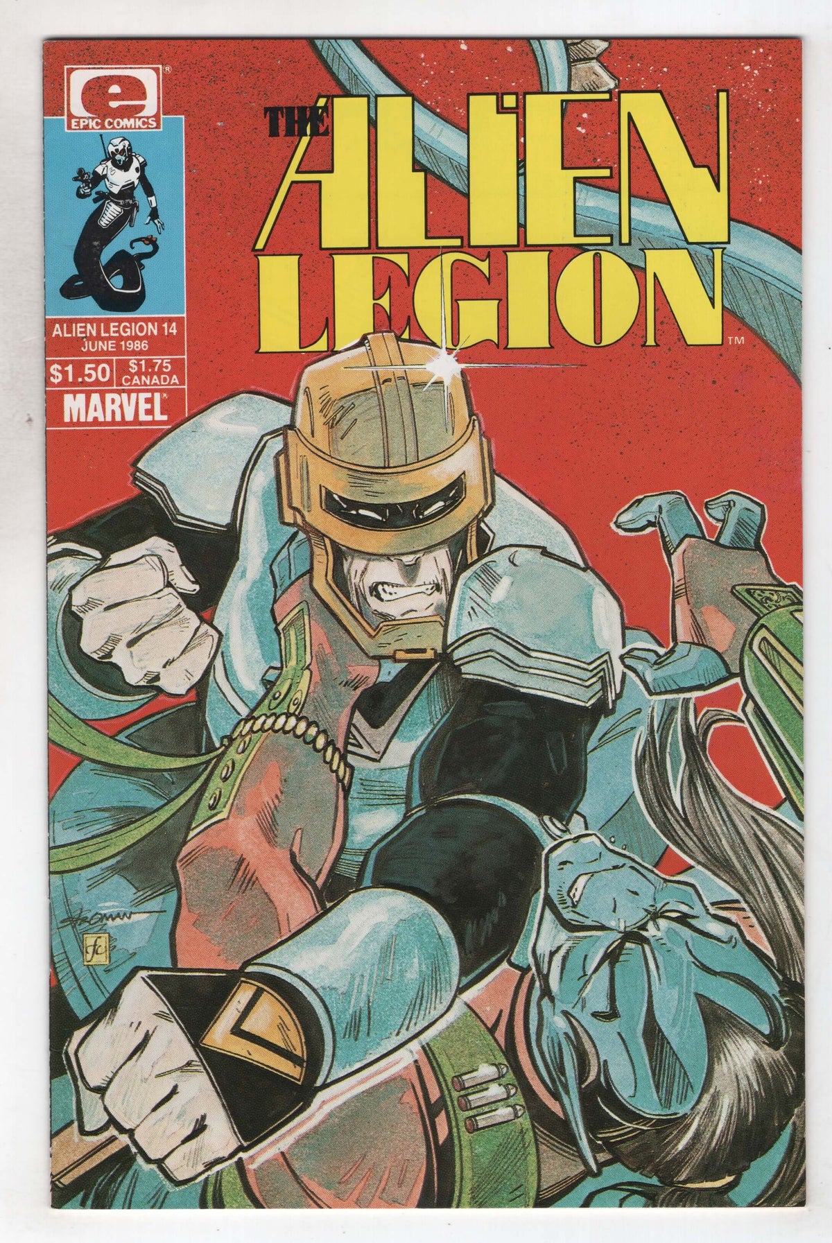 Alien Legion 14 1st Series Marvel Epic 1986 NM-