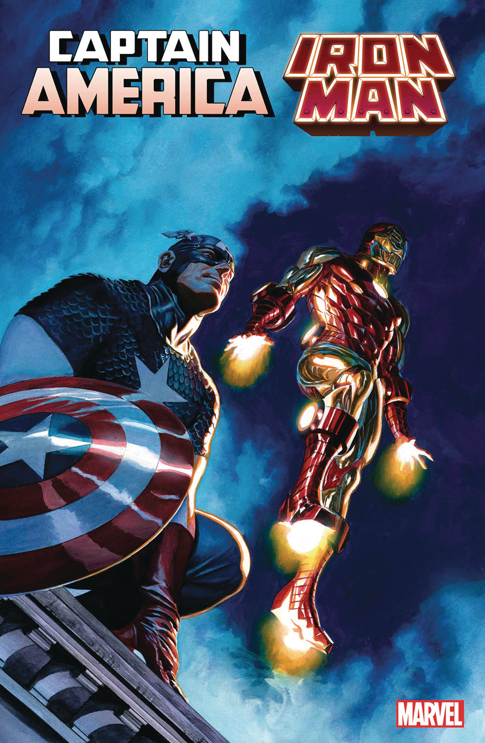 Captain America Iron Man #5 A Alex Ross Derek Landy (03/23/2022) Marvel