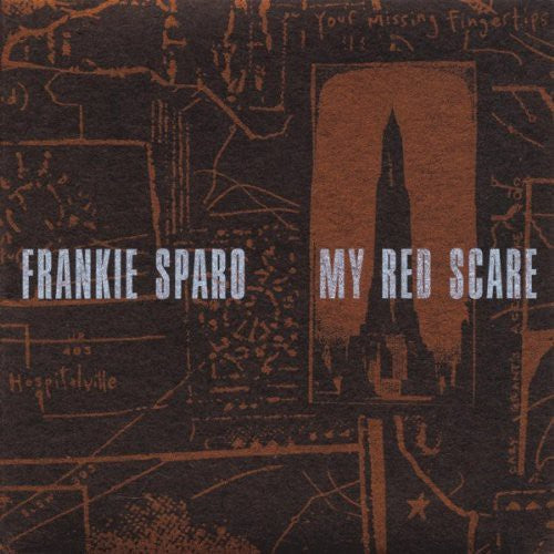 the album cover for Frankie Sparo - My Red Scare