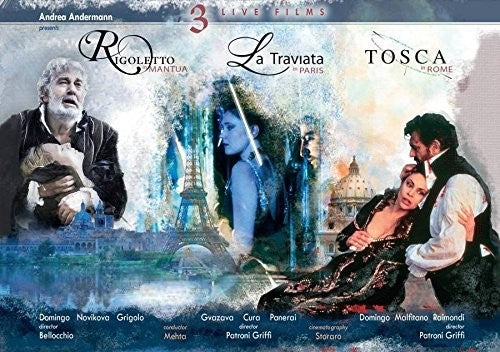 Puccini / Verdi / Domingo / Mehta - Verdi: La Traviata / Rigoletto / Tosca - Blu-ray