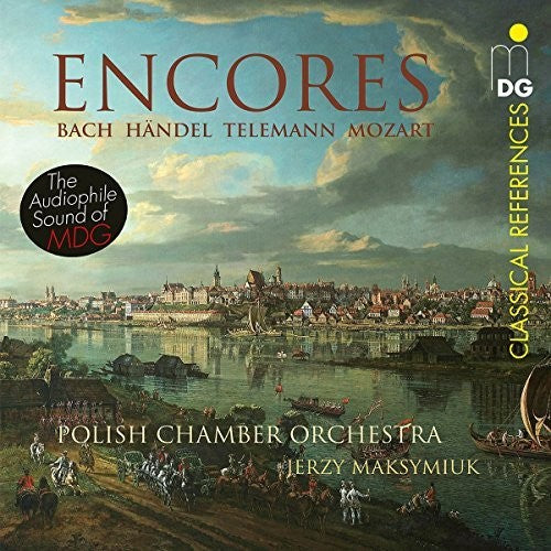 the album cover for Bach / Handel /Mozart / Maksymiuk - Encores