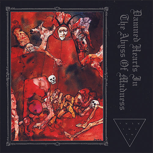 the album cover for Primogenorum - Damned Hearts In The Abyss Of Madness