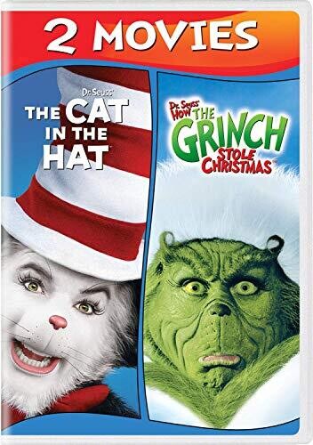 Dr Seuss' The Cat In The Hat and How The Grinch Stole Christmas - 2 Movies - DVD