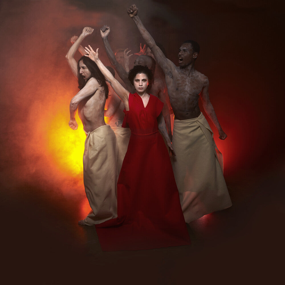the album cover for Emel Mathlouthi - Everywhere We Looked Was Burning