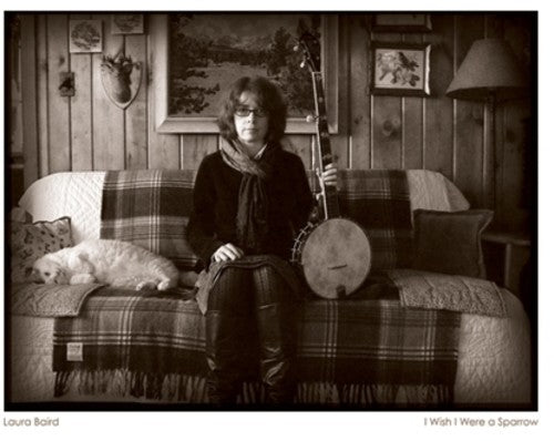 the album cover for Laura Baird - I Wish I Were A Sparrow