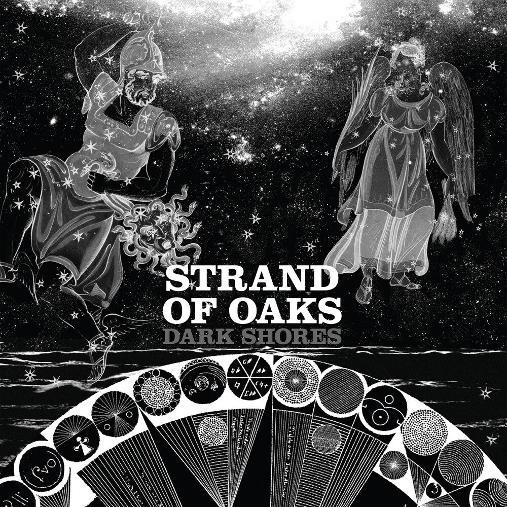 the album cover for Strand Of Oaks - Dark Shores (Black & White Splatter Vinyl)