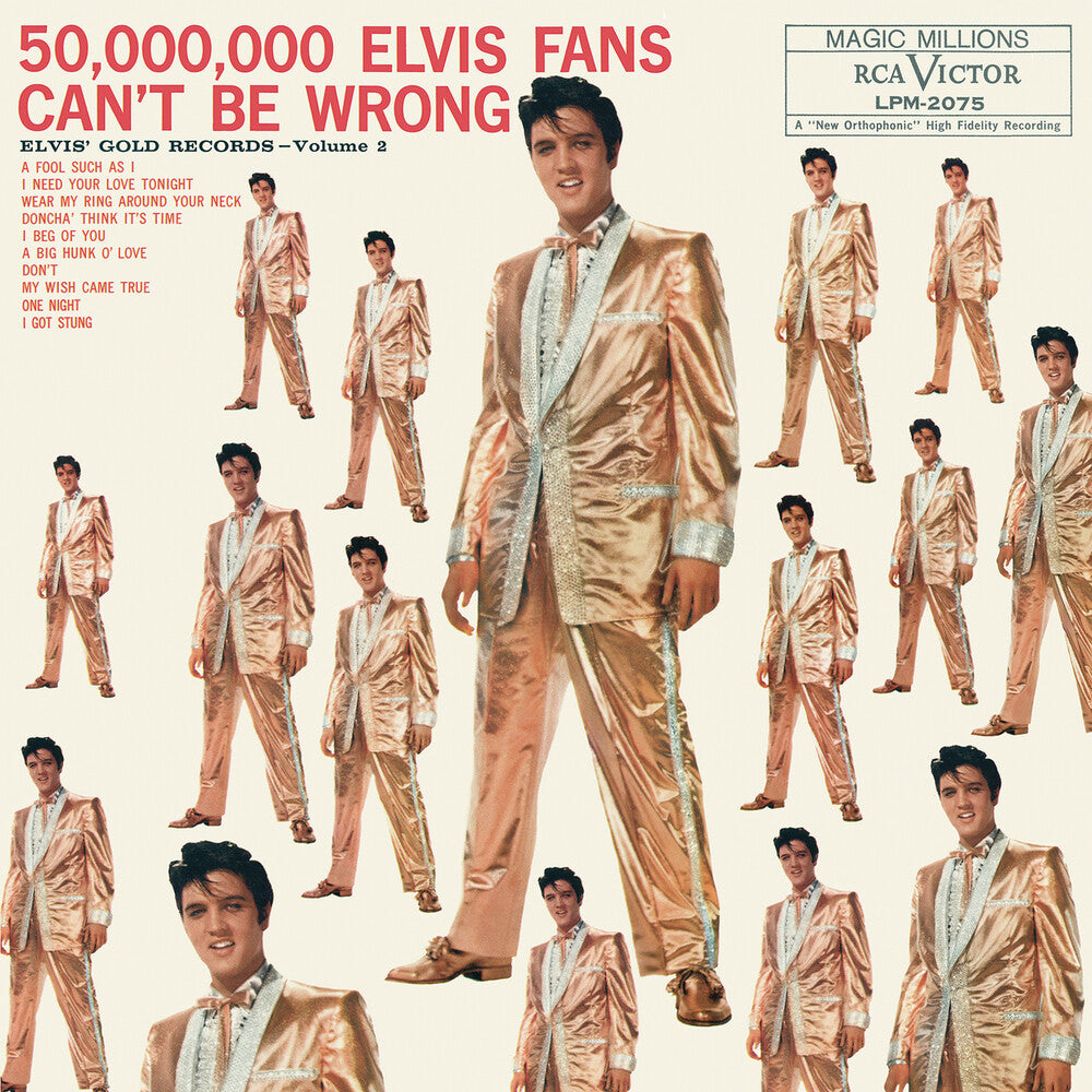 the album cover for Elvis Presley - 50,000,000 Elvis Fans Can't Be Wrong: Elvis' Gold Records Volume 2