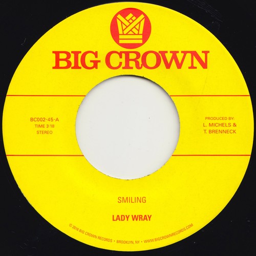 the album cover for Lady Wray - Smiling / Make Me Over
