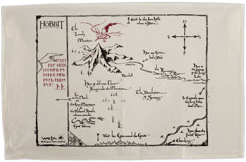 Other - Hobbit: Tea Towel - Thorins Map - Novelties