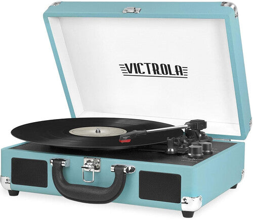 Victrola Journey Bluetooth Suitcase Turntable Record Player Turquoise (VSC550BTBTQ) - Turntable