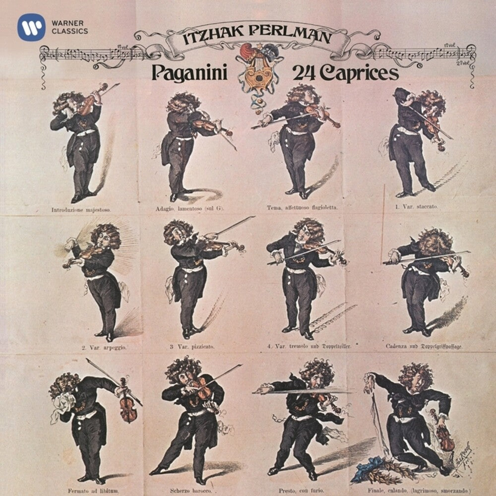 the album cover for Itzhak Perlman - Paganini: 24 Caprices