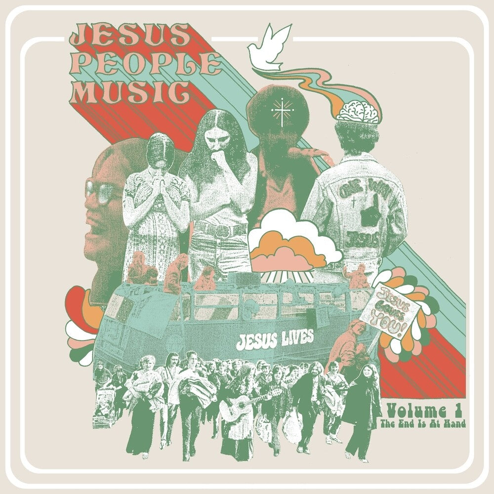 the album cover for Jesus People Music Vol. 1: The End Is At Hand / Va - Jesus People Music Vol. 1: The End is at Hand / Various (Wine Colored Vinyl)