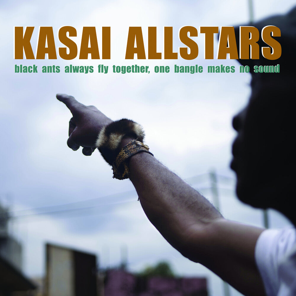 the album cover for Kasai Allstars - Black Ants Always Fly Together One Bangle Makes No